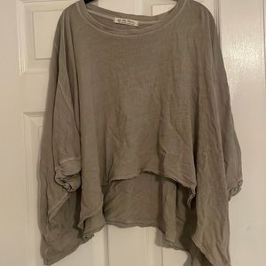 We The Free high low cropped top